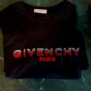 Authentic Givenchy T shirt w/ Embroidered logo